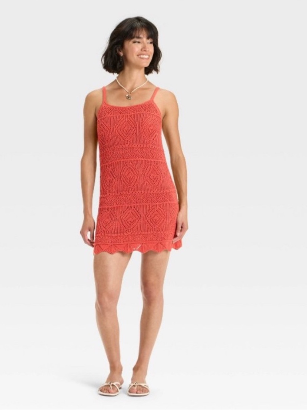 A new day Crochet Knit Dress